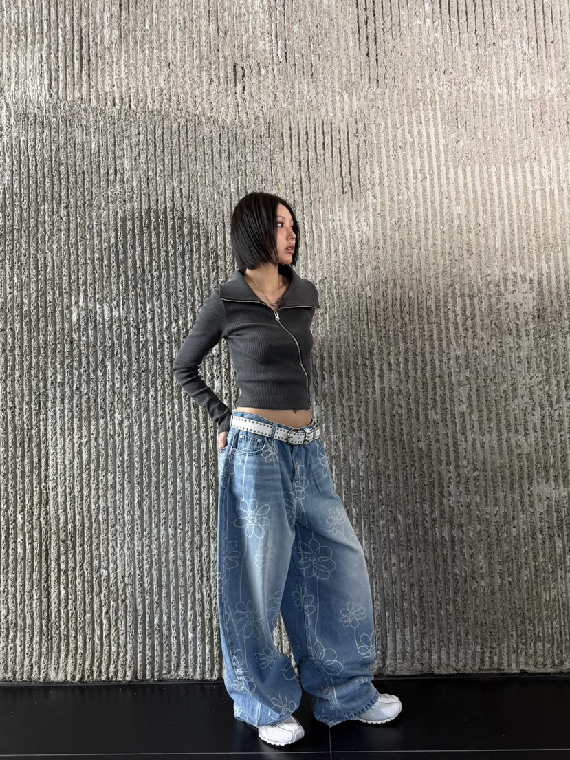 SEEOT韓國代購女士新品職業時尚推薦牛仔褲不含腰帶男女同款SEEOT牛仔褲