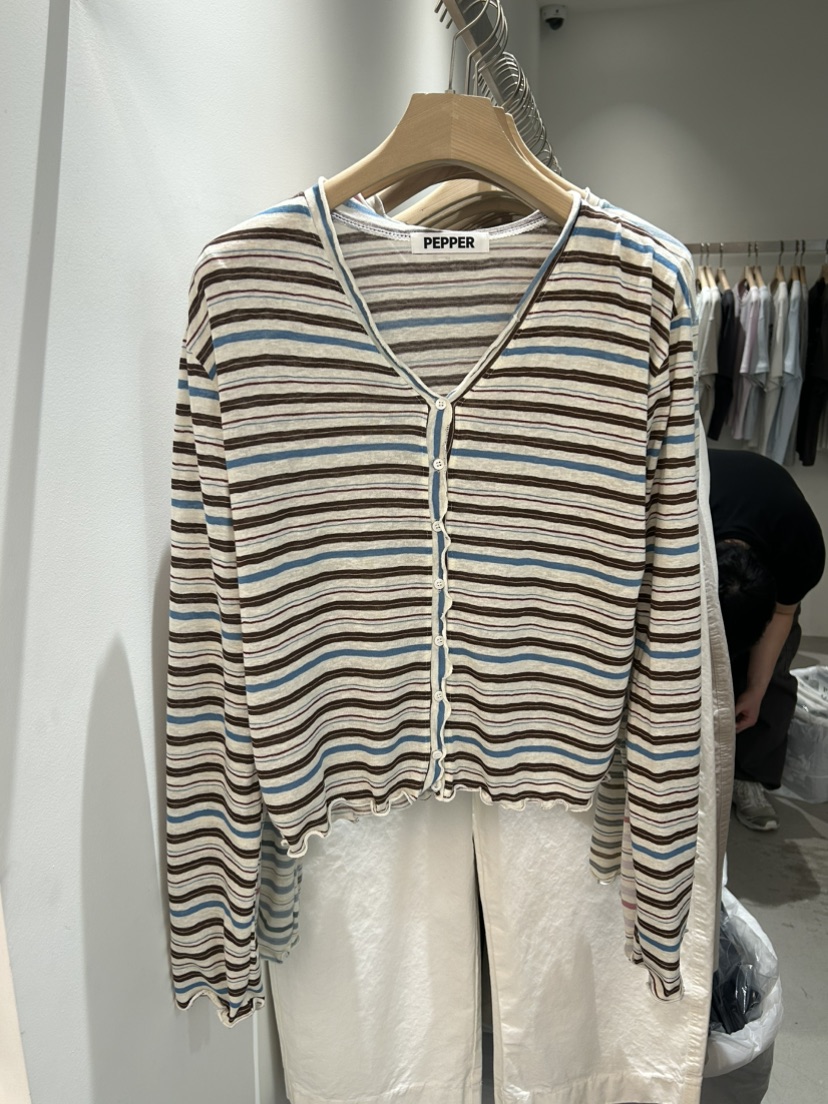 PEPPER-L東大門直郵女士新品職業真品時尚休閑人氣長袖T恤PEPPER長袖T恤圖色4