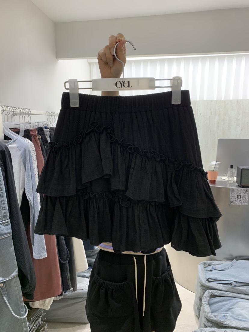 EYEL東大門代購女裝新款推薦26春夏人氣時尚真品短裙蕾絲EYEL短裙圖色2