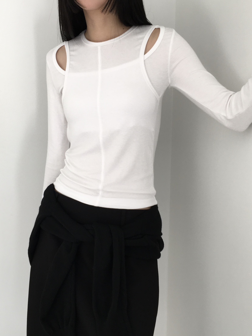 MOMENT東大門直郵女裝新品推薦時尚人氣職業熱賣休閑長袖T恤MOMENT/RECOVER長袖T恤