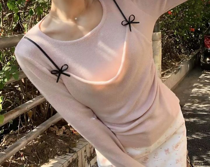 FEMME東大門代購女士新品職業休閑26春夏熱賣針織衫假兩件FEMME針織衫