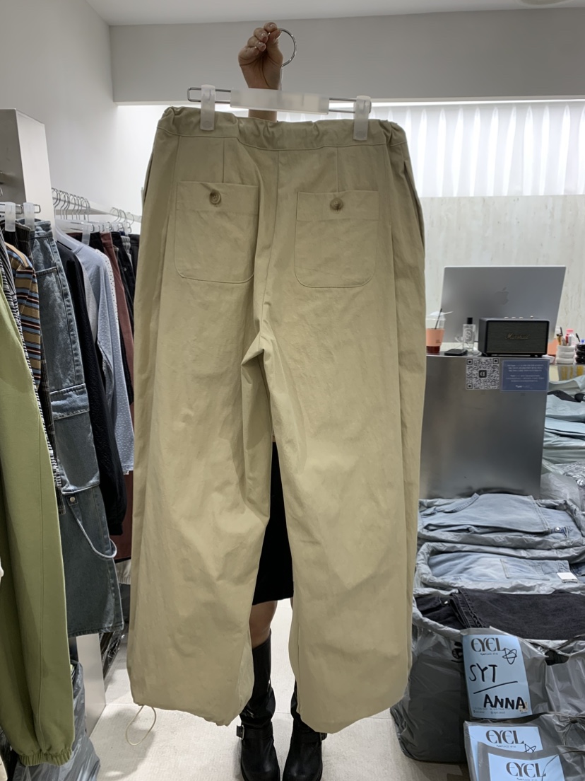 EYEL韓國代購女士新品休閑熱賣26春夏推薦休閑褲闊腿褲褶裥EYEL休閑褲