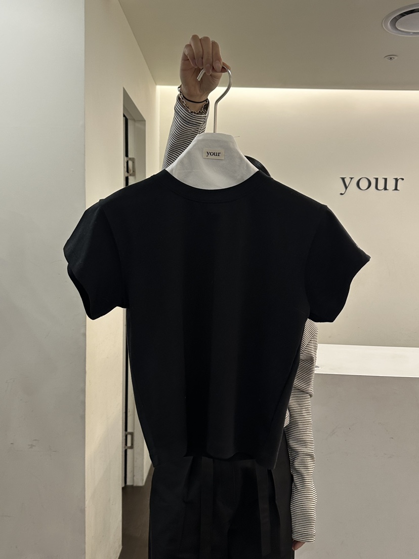 YOUR-P韓國代購女士新品26春夏休閑推薦熱賣人氣時尚T恤YOUR-PT恤圖色5黑色