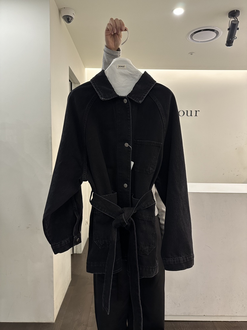 YOUR-P韓國代購女士新品時尚職業推薦26春夏長款風衣含腰帶YOUR-P長款風衣圖色1