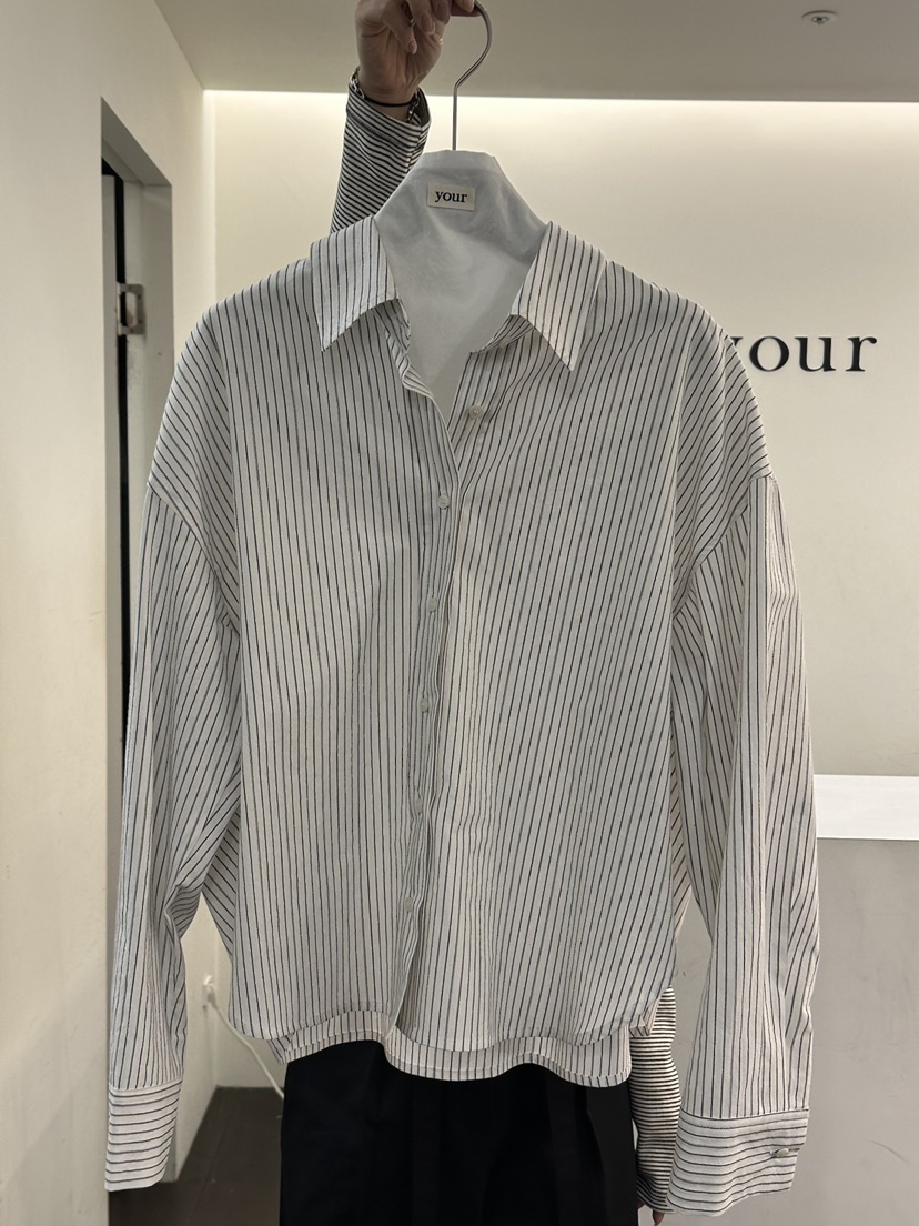 YOUR-P東大門實拍女士新款26春夏真品人氣職業襯衫蕾絲衫YOUR-P襯衫/蕾絲衫圖色1黑色