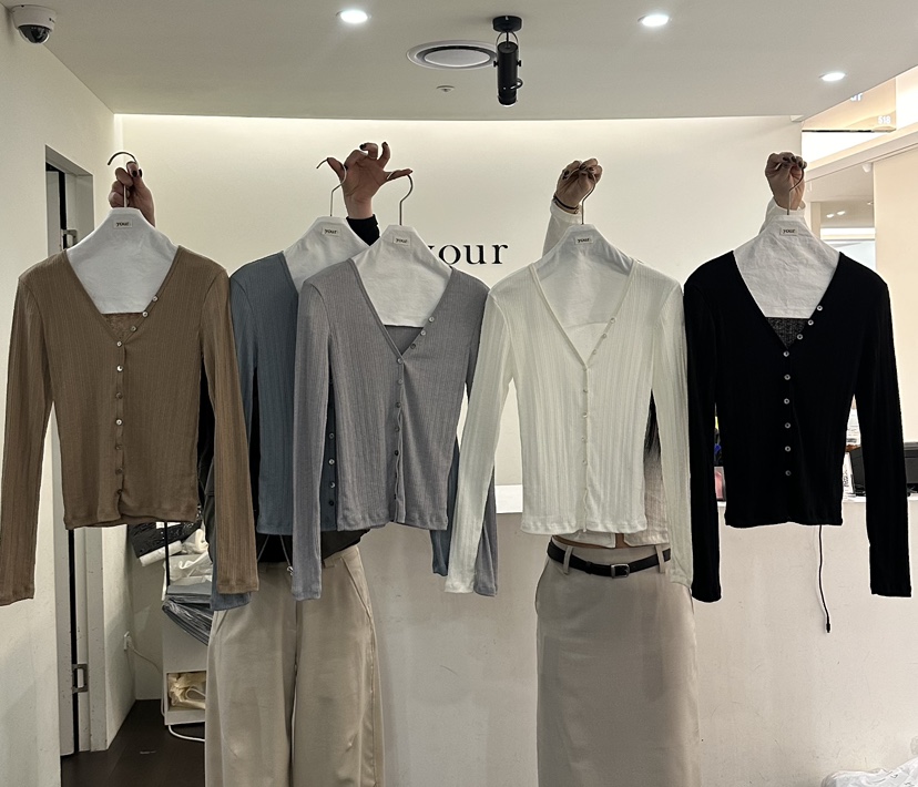 YOUR-P東大門實拍女裝新款26春夏推薦熱賣時尚休閑長袖T恤YOUR-P長袖T恤