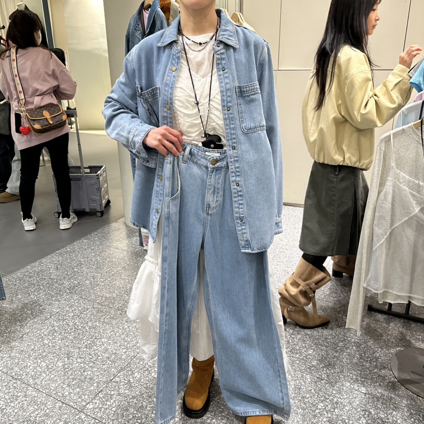 SOF東大門實拍女士新品26春夏職業人氣休閑熱賣時尚牛仔褲SOF牛仔褲