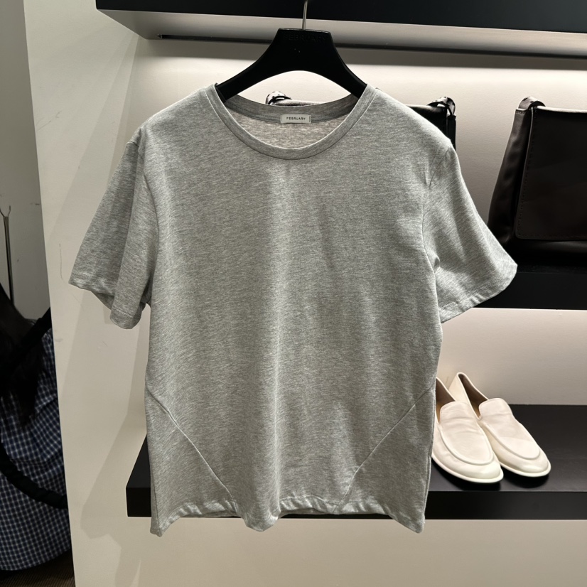 FEBRUARY 11東大門代購女士新款真品26春夏時尚休閑熱賣T恤FEBRUARY 11T恤圖色1