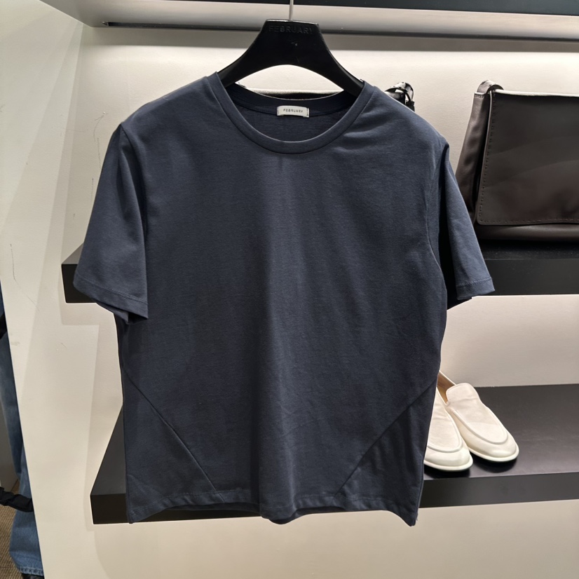 FEBRUARY 11東大門代購女士新款真品26春夏時尚休閑熱賣T恤FEBRUARY 11T恤圖色3墨色