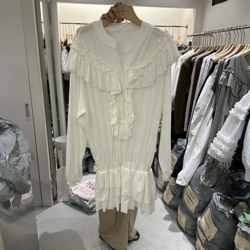 BERTHA東大門代購女裝新品時尚26春夏推薦真品連體褲褶皺BERTHA連體褲圖色1