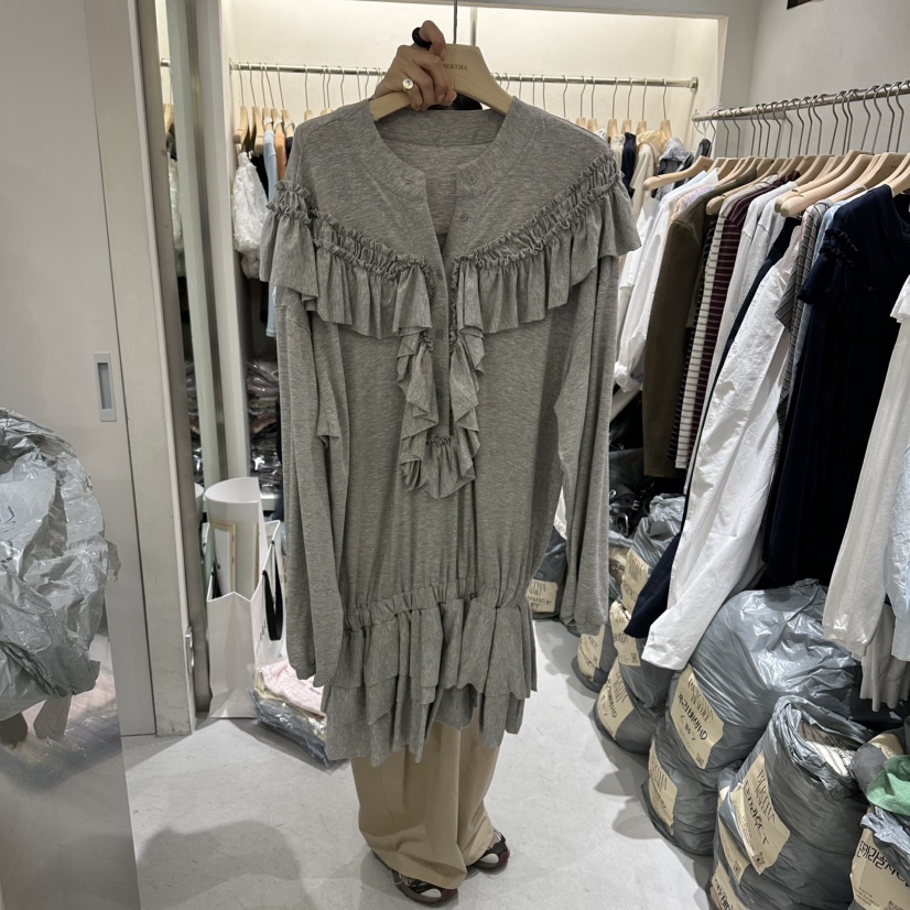 BERTHA東大門代購女裝新品時尚26春夏推薦真品連體褲褶皺BERTHA連體褲圖色2