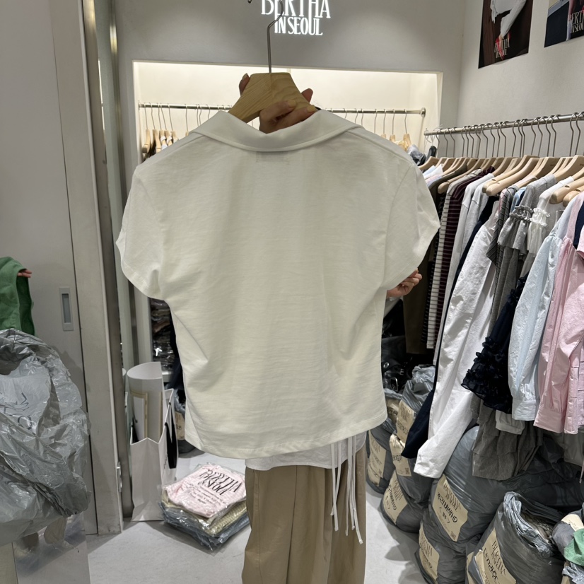 BERTHA東大門實拍女裝新款人氣真品休閑職業時尚26春夏T恤BERTHAT恤