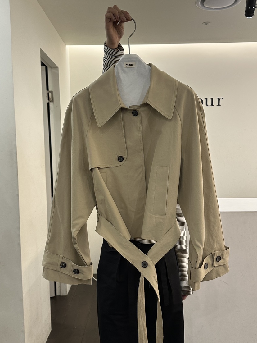 YOUR-P東大門代購女士新品熱賣職業26春夏休閑夾克含腰帶YOUR-P夾克圖色1