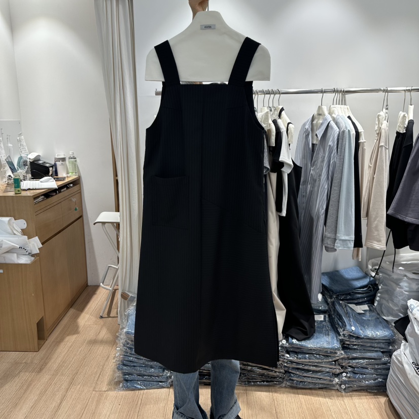 STORIES韓國代購女士新款熱賣時尚人氣推薦26春夏連衣裙口袋STORIES連衣裙圖色1