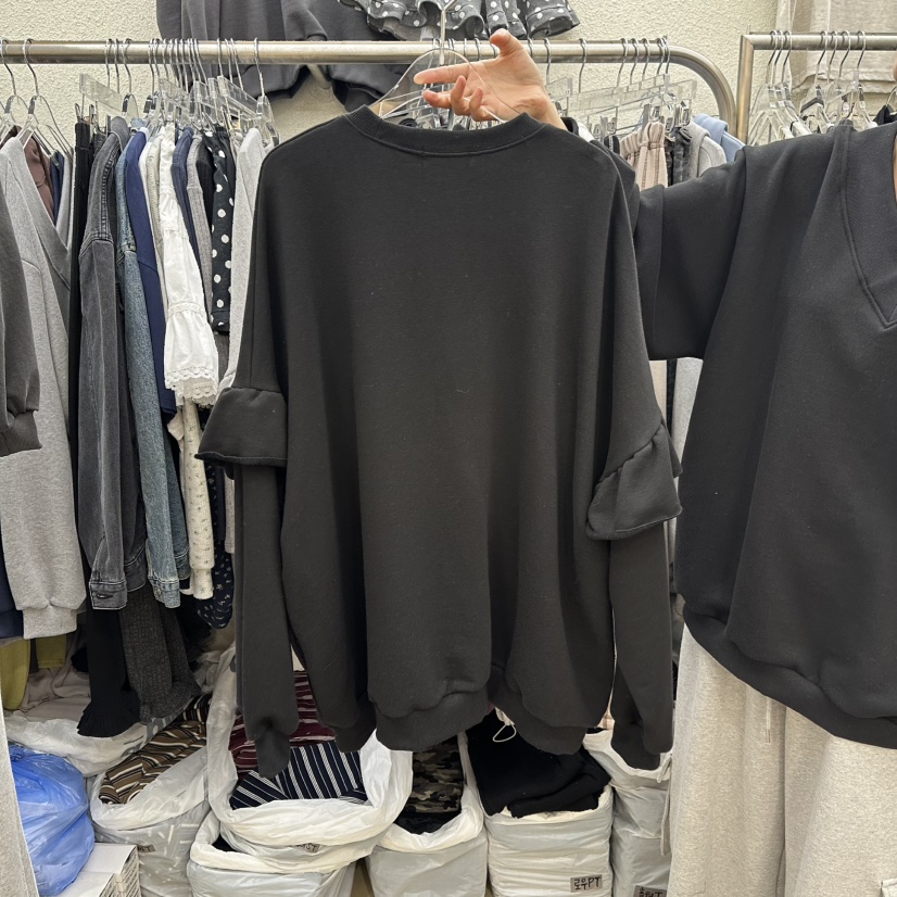 MAGOT東大門直郵女裝新款熱賣時尚人氣26春夏推薦衛衣假兩件IIIΛGOT/MAGOT衛衣