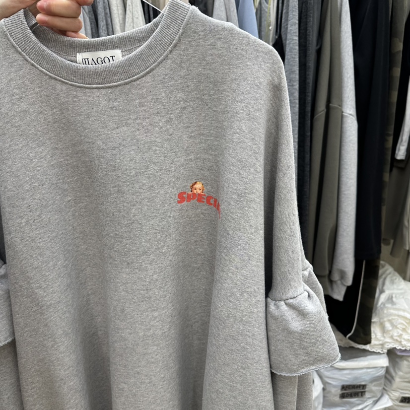 MAGOT東大門直郵女裝新款熱賣時尚人氣26春夏推薦衛衣假兩件IIIΛGOT/MAGOT衛衣