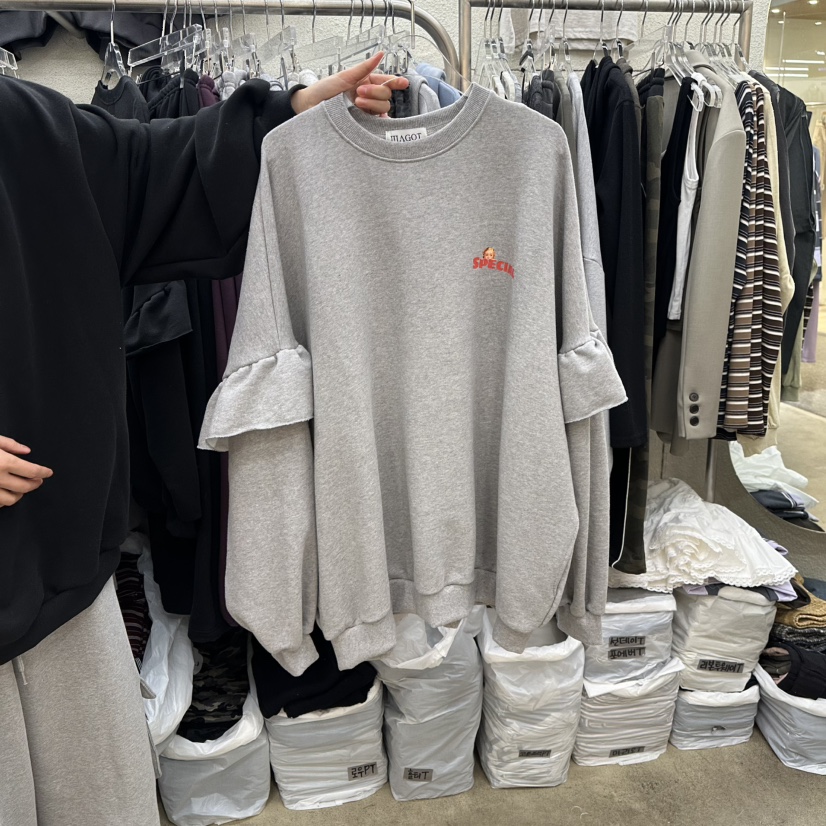 MAGOT東大門直郵女裝新款熱賣時尚人氣26春夏推薦衛衣假兩件IIIΛGOT/MAGOT衛衣圖色2