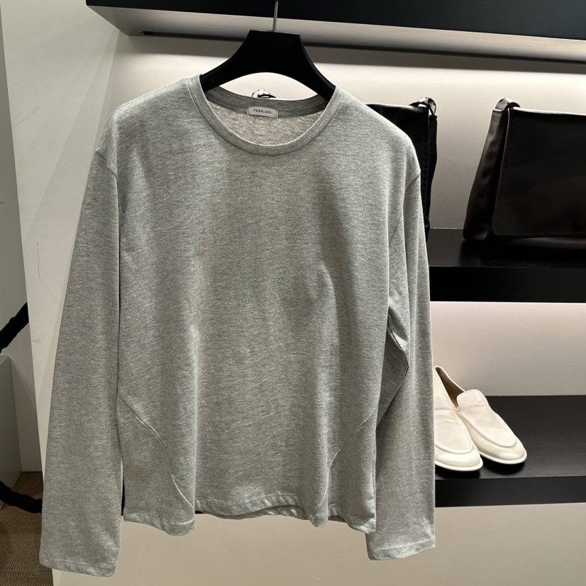 FEBRUARY 11韓國直郵女士新款真品時尚休閑26春夏長袖T恤FEBRUARY 11長袖T恤圖色5