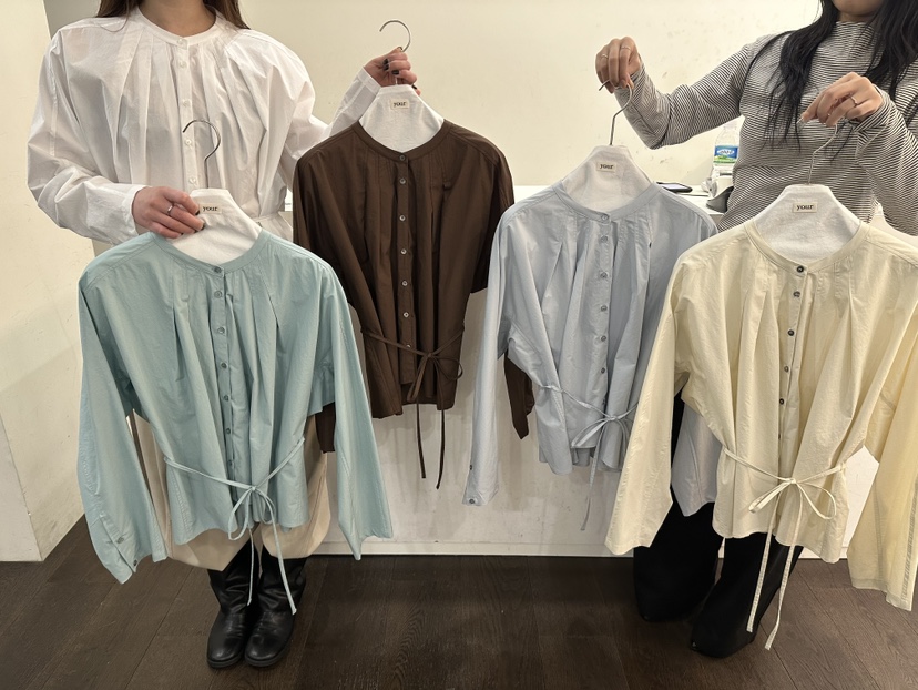 YOUR-P東大門實拍女士新款人氣職業真品襯衫蕾絲衫含腰繩YOUR-P襯衫/蕾絲衫