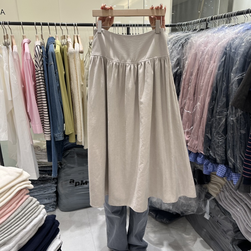 AURA韓國代購女士新品26春夏人氣熱賣推薦職業長裙拉鏈長款Au ra長裙