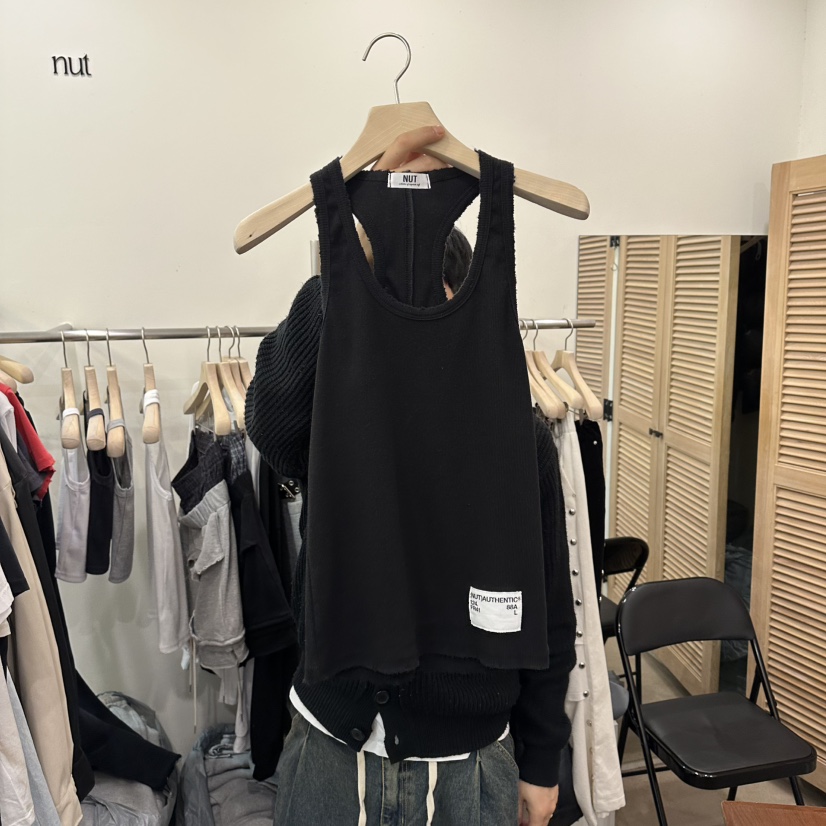 NUT東大門實拍女士新款職業真品休閑26春夏推薦熱賣吊帶背心NUT吊帶/背心圖色2