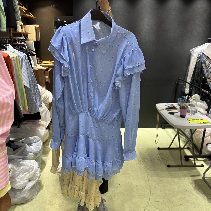 CHAVI韓國代購女士新款真品休閑時尚人氣熱賣職業26春夏連衣裙CHAVI連衣裙圖色2