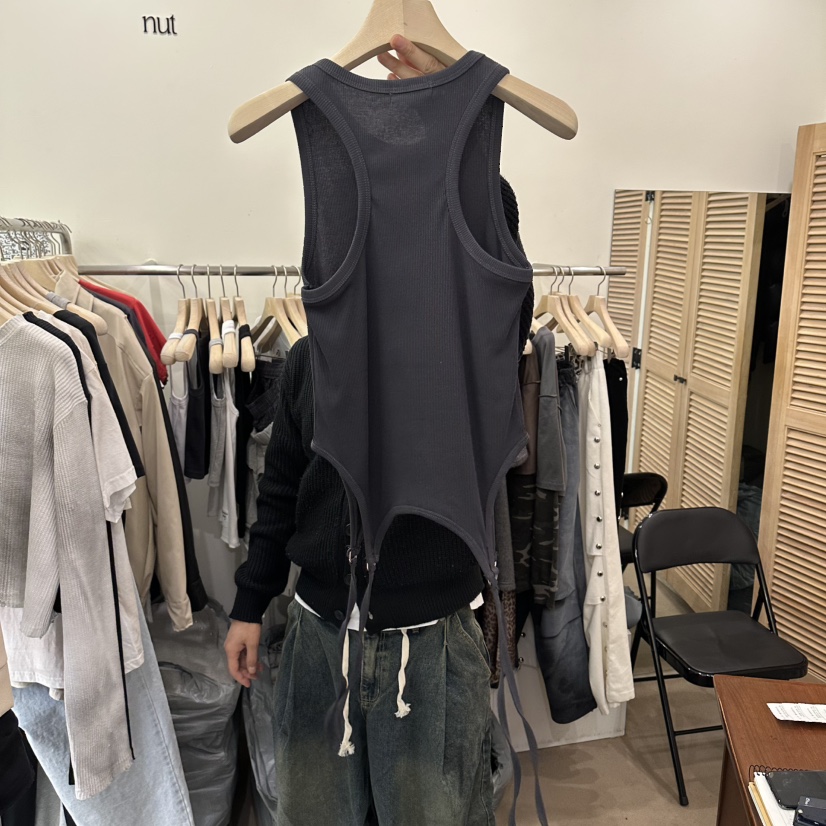 NUT韓國代購女裝新品人氣真品時尚職業推薦休閑26春夏吊帶背心NUT吊帶/背心