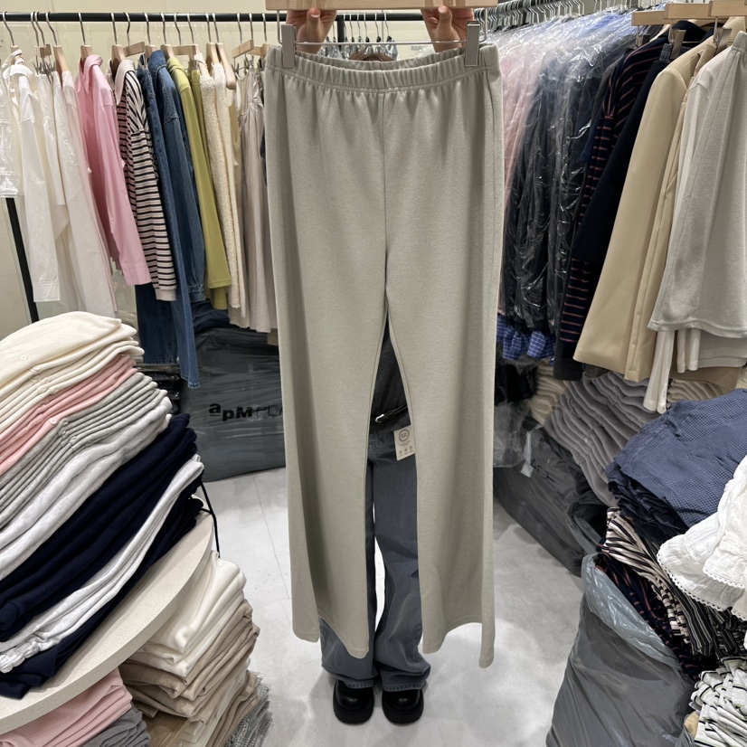 AURA東大門代購女裝新品真品職業時尚26春夏熱賣休閑褲棉Au ra休閑褲圖色2