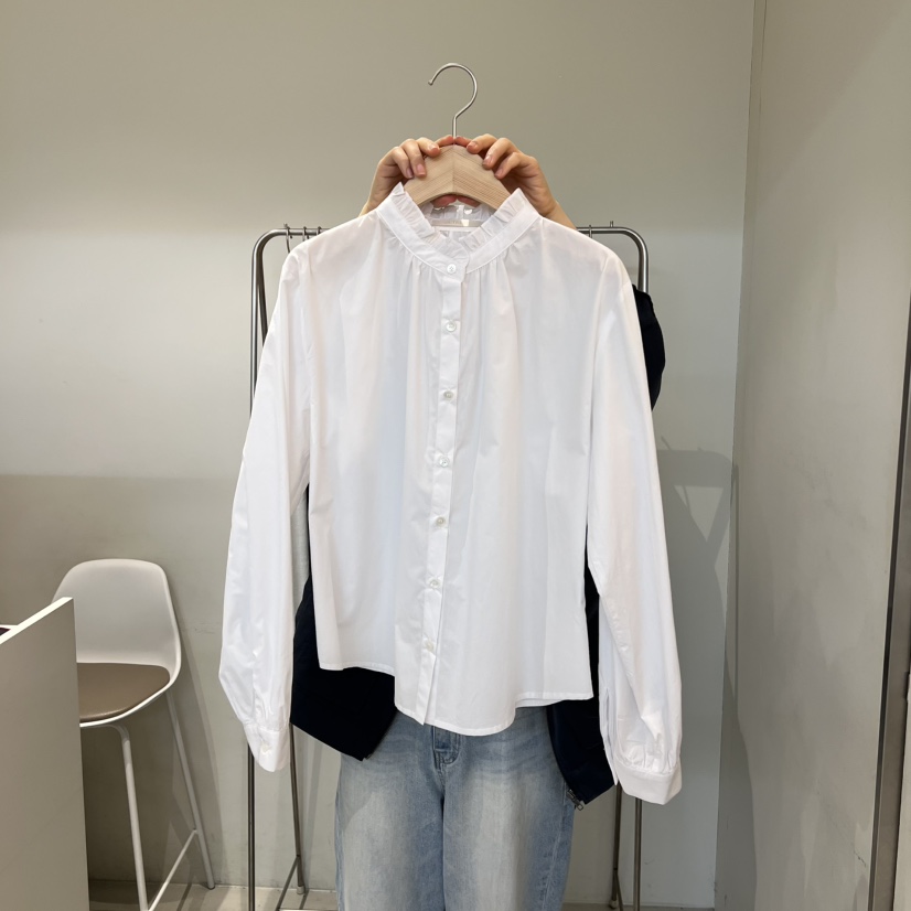 OUTRENE韓國直郵女裝新品時尚人氣職業推薦26春夏襯衫蕾絲衫OUTRENE襯衫/蕾絲衫圖色1