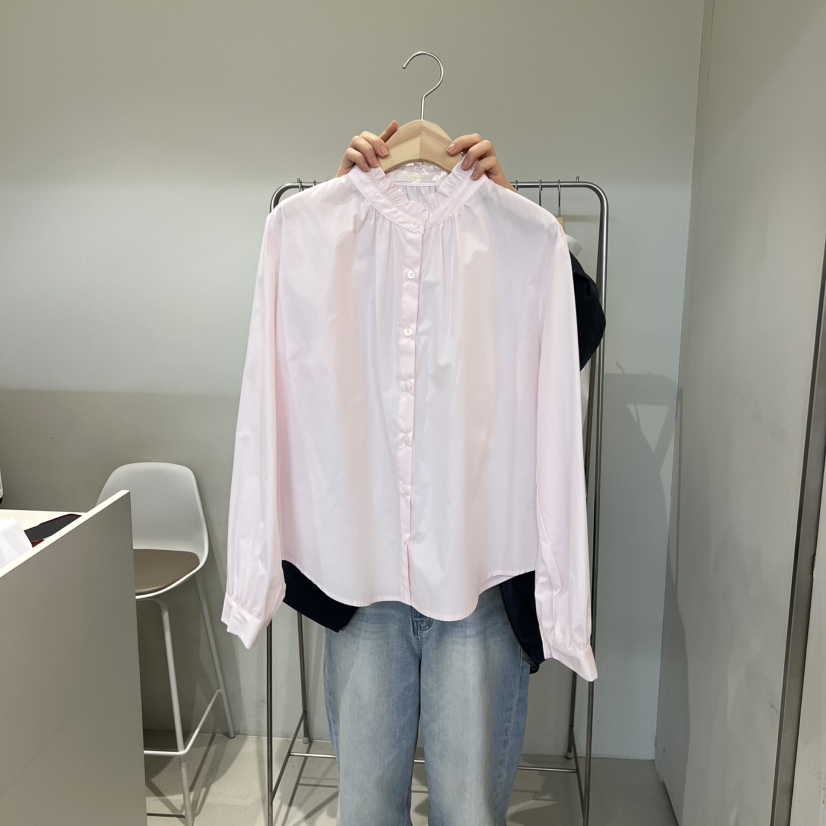 OUTRENE韓國直郵女裝新品時尚人氣職業推薦26春夏襯衫蕾絲衫OUTRENE襯衫/蕾絲衫圖色2