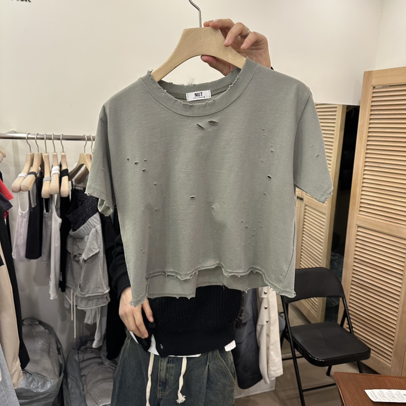 NUT東大門代購女士新品推薦休閑26春夏時尚熱賣職業真品T恤NUTT恤圖色4
