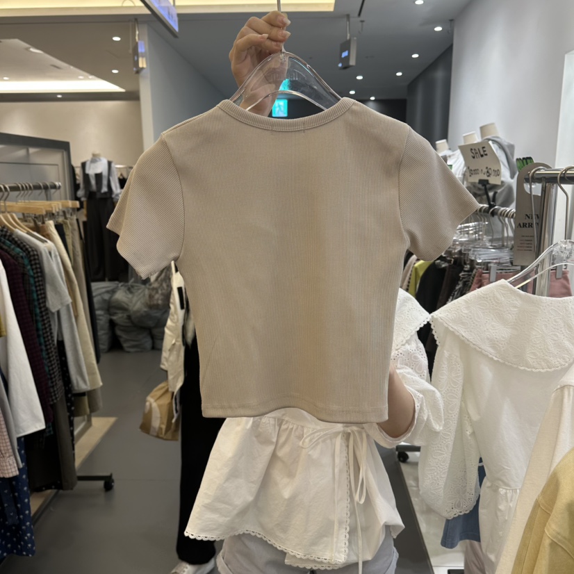 JENNIE韓國代購女裝新品26春夏人氣休閑真品職業熱賣推薦T恤JENNIE/VENEFITT恤