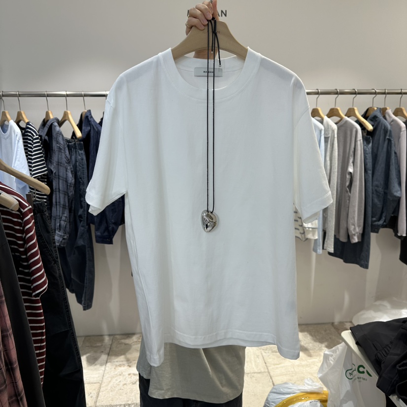 MAJDAN韓國代購女士新款時尚真品人氣26春夏職業T恤不含項鏈MAJDANT恤圖色1