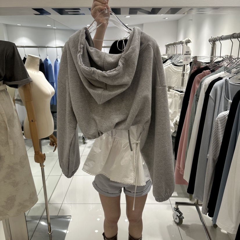 JENNIE東大門實拍女裝新品職業時尚26春夏熱賣衛衣不含內搭JENNIE/VENEFIT衛衣