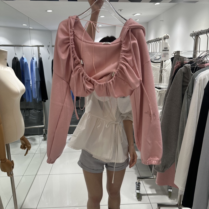 JENNIE東大門實拍女裝新品職業時尚26春夏熱賣衛衣不含內搭JENNIE/VENEFIT衛衣圖色1