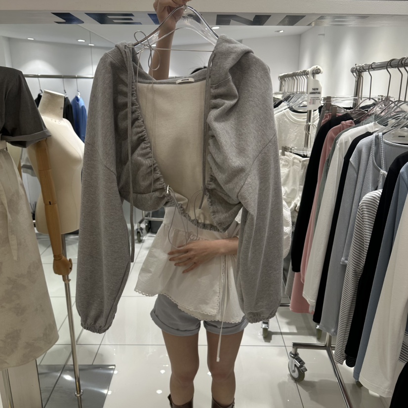 JENNIE東大門實拍女裝新品職業時尚26春夏熱賣衛衣不含內搭JENNIE/VENEFIT衛衣圖色2