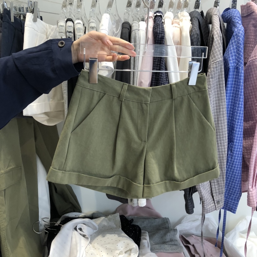 RIVEROOM韓國直郵女士新款時尚人氣真品推薦職業熱賣短褲RIVEROOM短褲圖色2