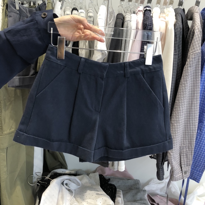 RIVEROOM韓國直郵女士新款時尚人氣真品推薦職業熱賣短褲RIVEROOM短褲圖色3