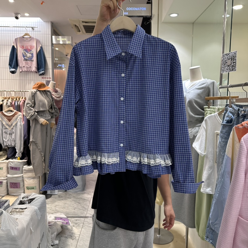 COCOMATON東大門代購女裝新款職業時尚人氣26春夏襯衫蕾絲衫COCOMATON襯衫/蕾絲衫圖色1
