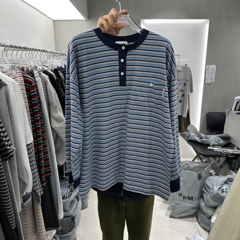 ANDE韓國代購女裝新品推薦人氣時尚職業真品26春夏長袖T恤Ande長袖T恤圖色1