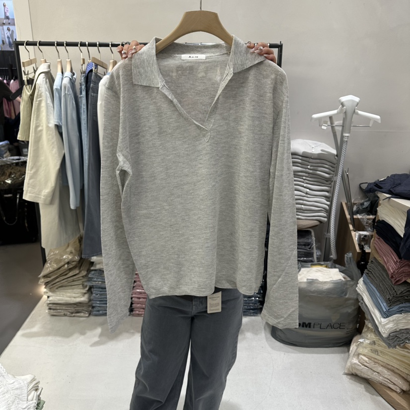 AURA韓國代購女裝新款休閑真品職業人氣推薦熱賣26春夏針織衫Au ra針織衫圖色2