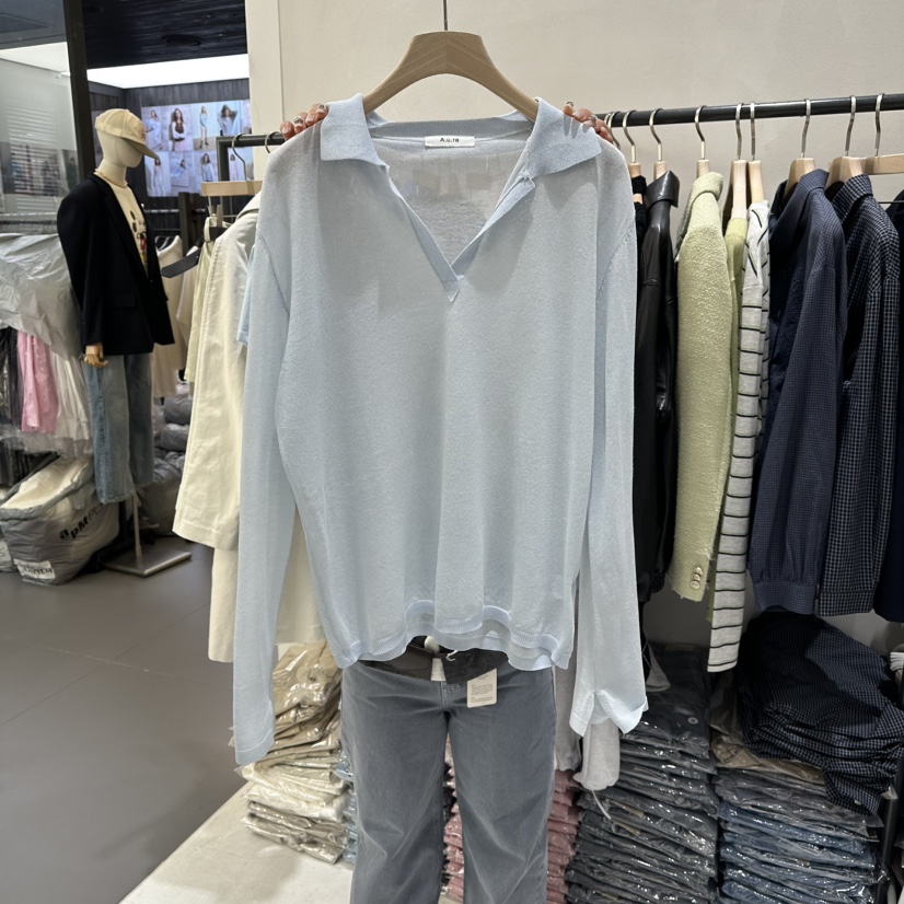 AURA韓國代購女裝新款休閑真品職業人氣推薦熱賣26春夏針織衫Au ra針織衫圖色4