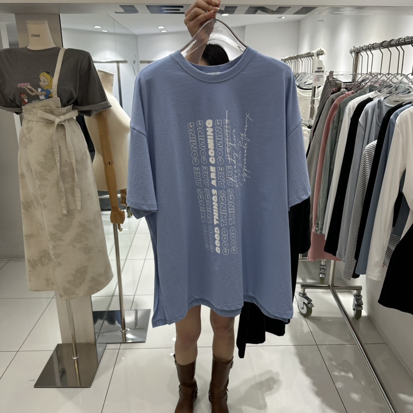 JENNIE東大門代購女裝新款職業人氣熱賣推薦真品休閑26春夏T恤JENNIE/VENEFITT恤圖色1