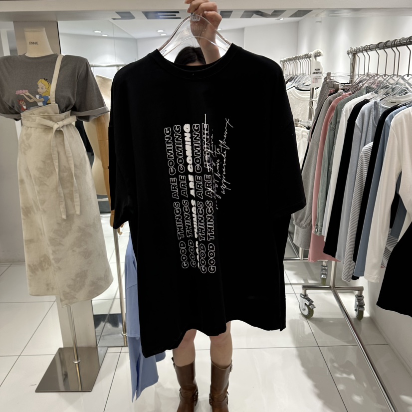 JENNIE東大門代購女裝新款職業人氣熱賣推薦真品休閑26春夏T恤JENNIE/VENEFITT恤圖色3