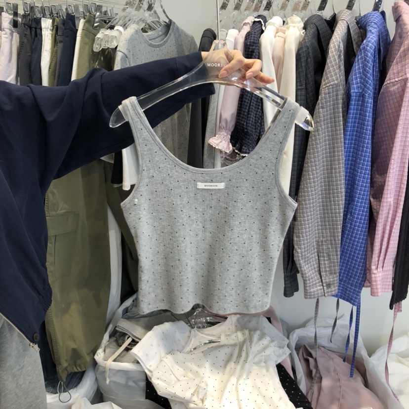 RIVEROOM東大門直郵女裝新品休閑熱賣時尚吊帶背心不含內搭RIVEROOM吊帶/背心