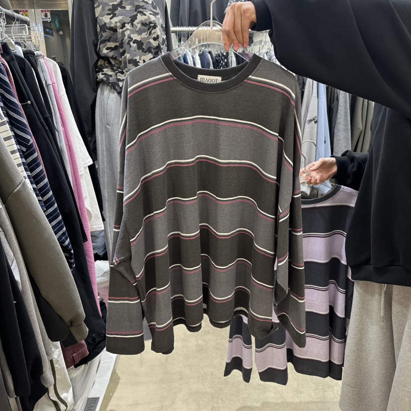 MAGOT東大門直郵女士新款真品推薦休閑人氣26春夏長袖T恤IIIΛGOT/MAGOT長袖T恤圖色2