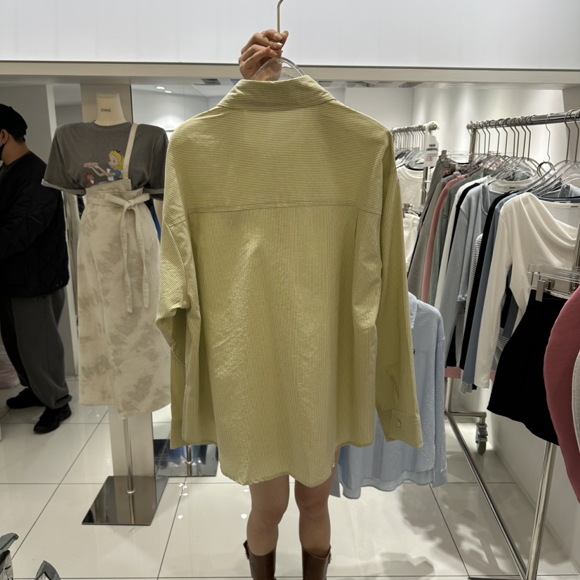 JENNIE韓國代購女士新款26春夏休閑時尚真品襯衫蕾絲衫刺繡JENNIE/VENEFIT襯衫/蕾絲衫