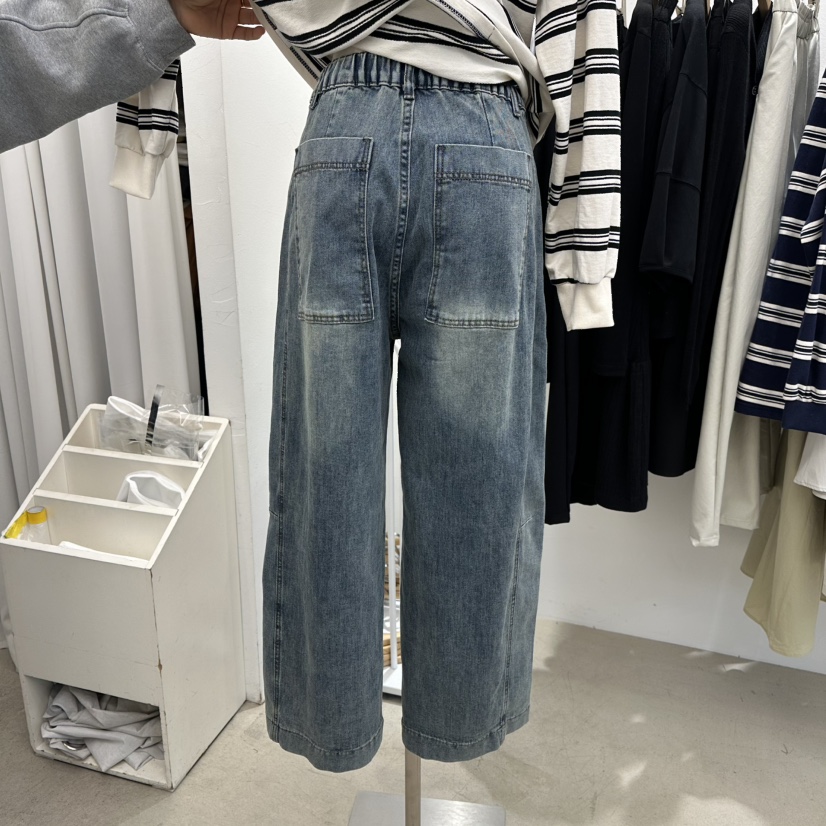 GOLDEN MARKET東大門直郵女士新款26春夏職業休閑牛仔褲GOLDEN MARKET牛仔褲