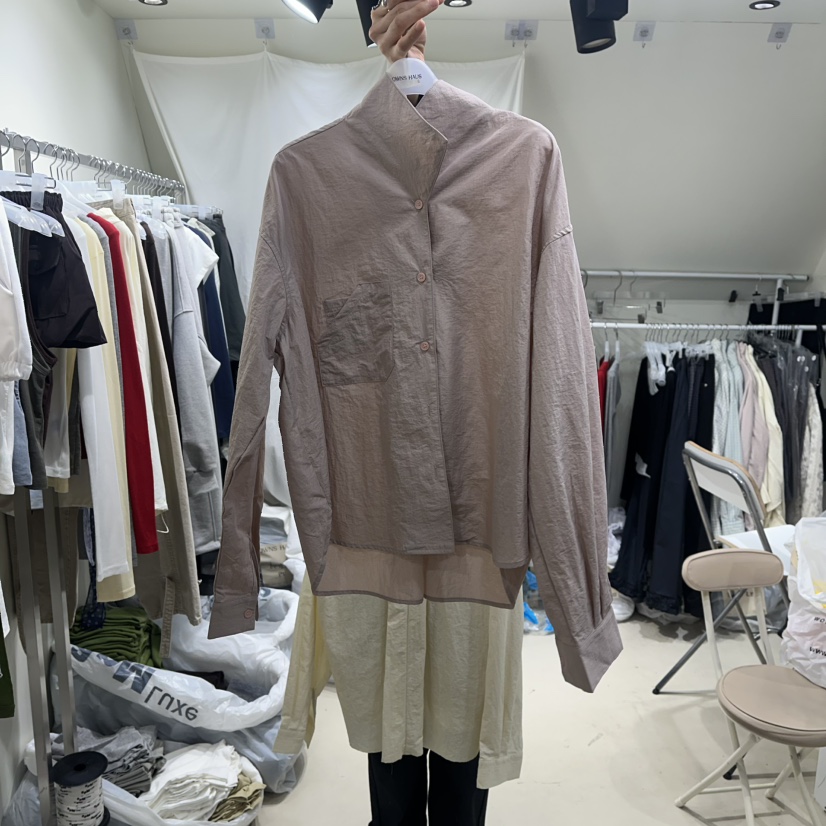 OWNS韓國代購女裝新款熱賣推薦時尚真品人氣26春夏襯衫蕾絲衫OWNS HAUS襯衫/蕾絲衫圖色1