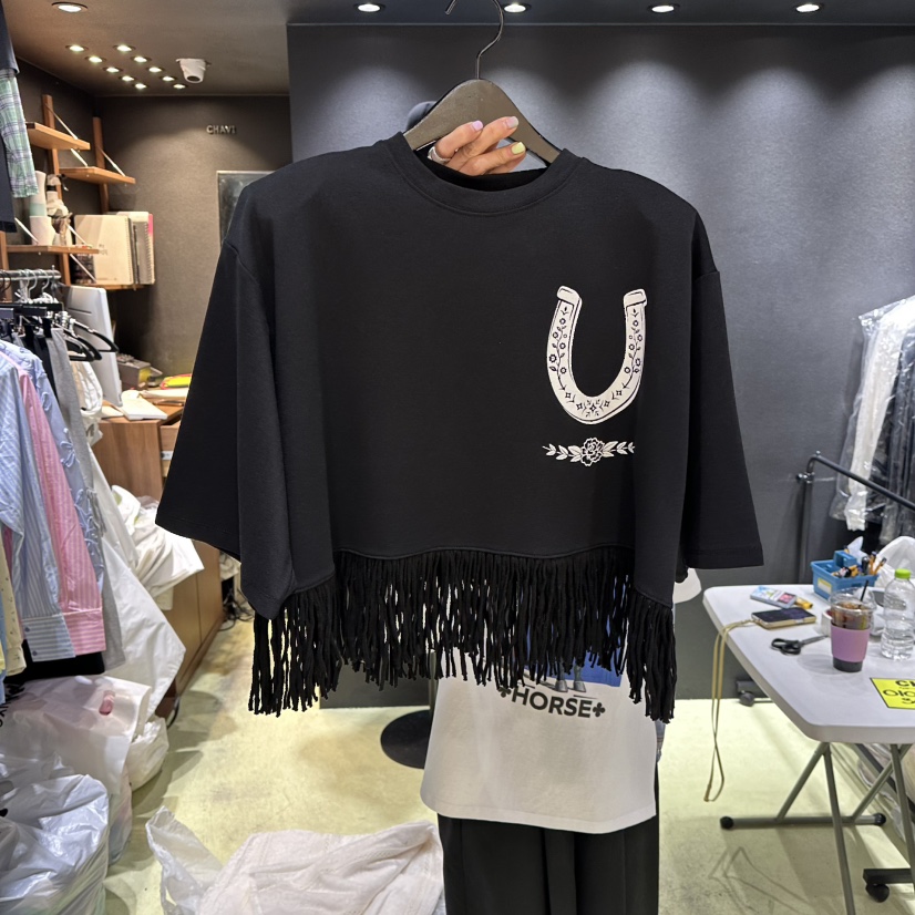 CHAVI東大門直郵女裝新品休閑推薦熱賣26春夏時尚職業T恤CHAVIT恤圖色2